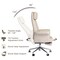 Modern Deluxe Faux Leather Gaslift Adjustable Swivel High Back Office Chair with Footrest and Armrest